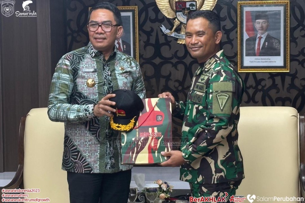 Bangun Sinergi, Wali Kota Andi Harun Terima Kunjungan Silaturahmi Komandan Group 4 Kopassus di Gedung Balai Kota