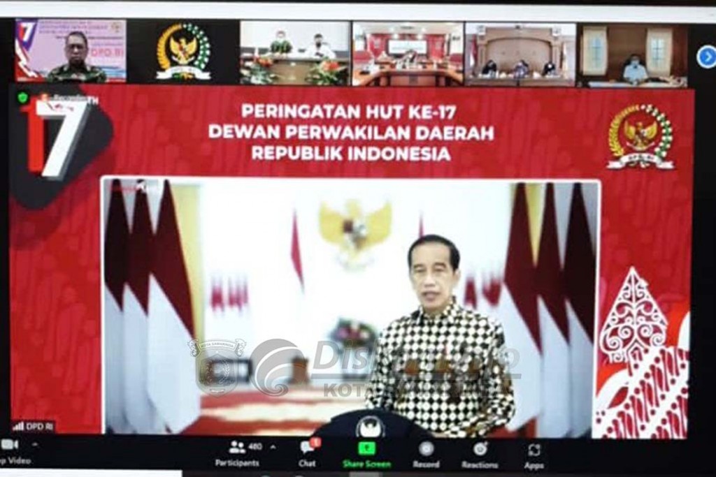 Hadiri HUT DPD RI, Sekda Samarinda Dukung Semangat Presiden Membangun Tak Hanya di Jawa