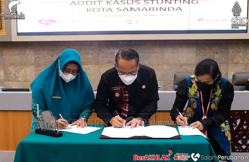Seriusi Stunting di Samarinda, Tim Audit Kasus Lakukan Penandatangan Komitmen