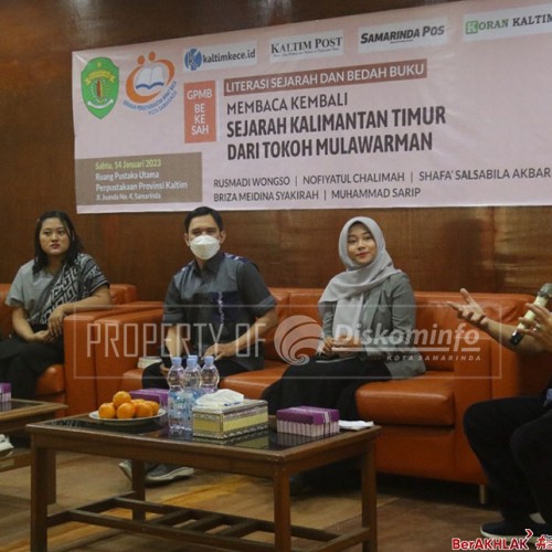 Tampil Energik dan Ala Mileneal, Rusmadi Host Bedah Buku Mulawarman Sang Raja dari Titik Nol Peradaban Nusantara