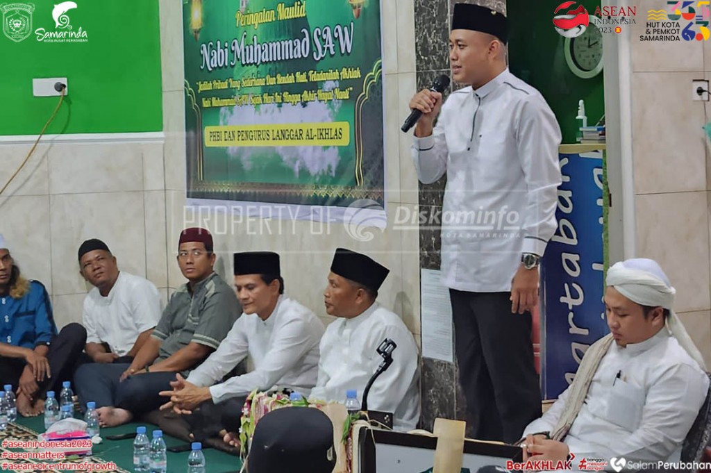 Hadiri Maulid Nabi Muhammad di Perumahan BCL, Anggota TWAP Samarinda Sampaikan Pesan dari Wali Kota Andi Harun
