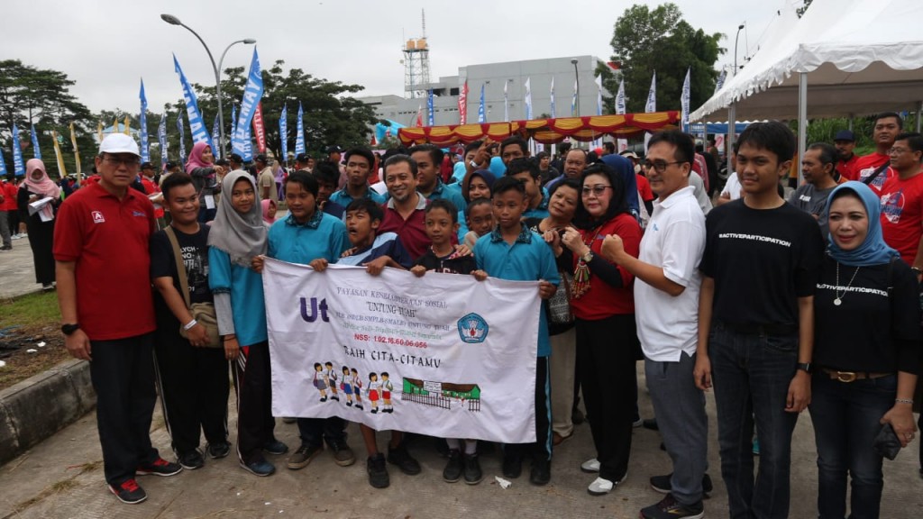 Serunya Fun Walk HUT Tribun Bersama Anak Berkebutuhan Khusus