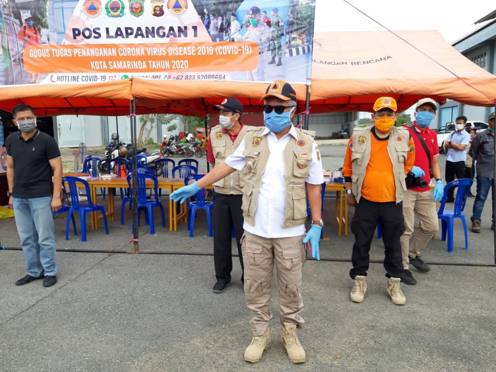 Balikpapan Zona Merah, Walikota Samarinda Turun Langsung ke Posko Pembatasan Akses Masuk