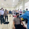 Ditinjau Wali Kota, 1.400 Personil Polresta Jalani Vaksinasi