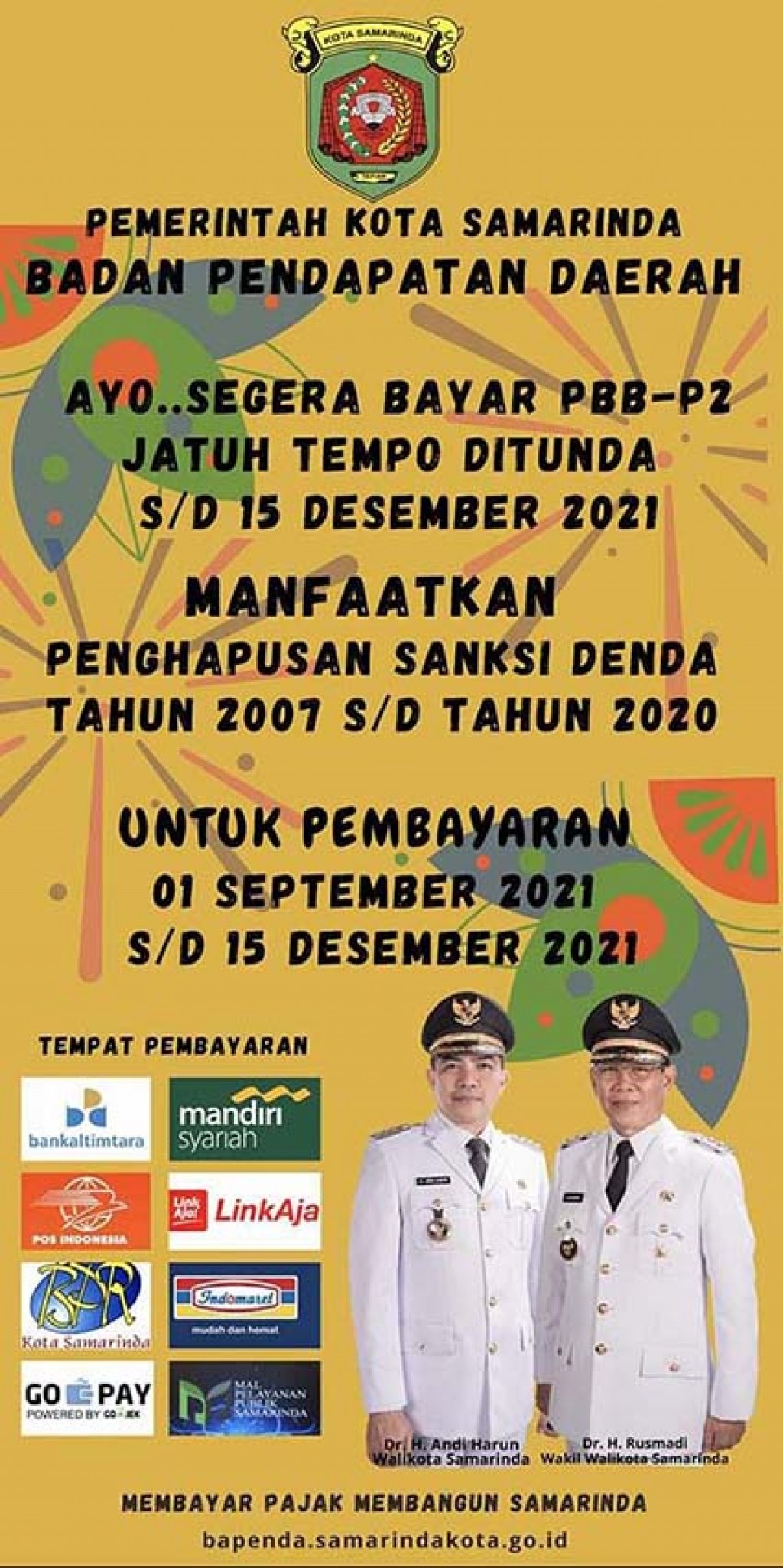 Pemkot Samarinda Perpanjang Jatuh Tempo PBB-P2 Hingga 15 Desember