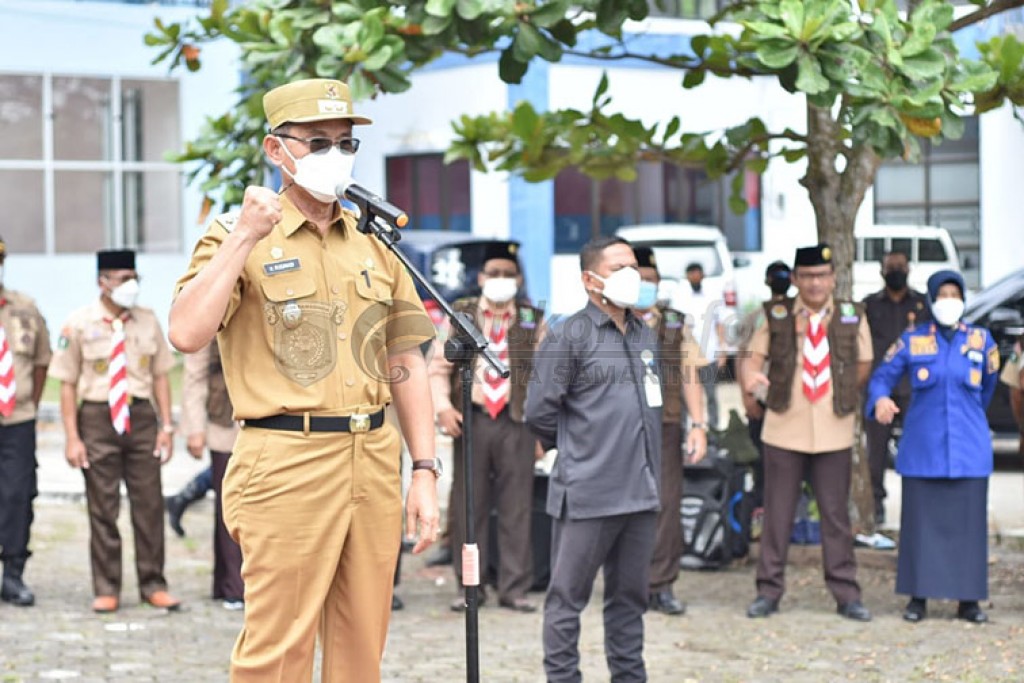 Pimpin Apel Kesiapsiagaan, Wawali Nyatakan Kebanggaan untuk Kwarcab Pramuka Samarinda
