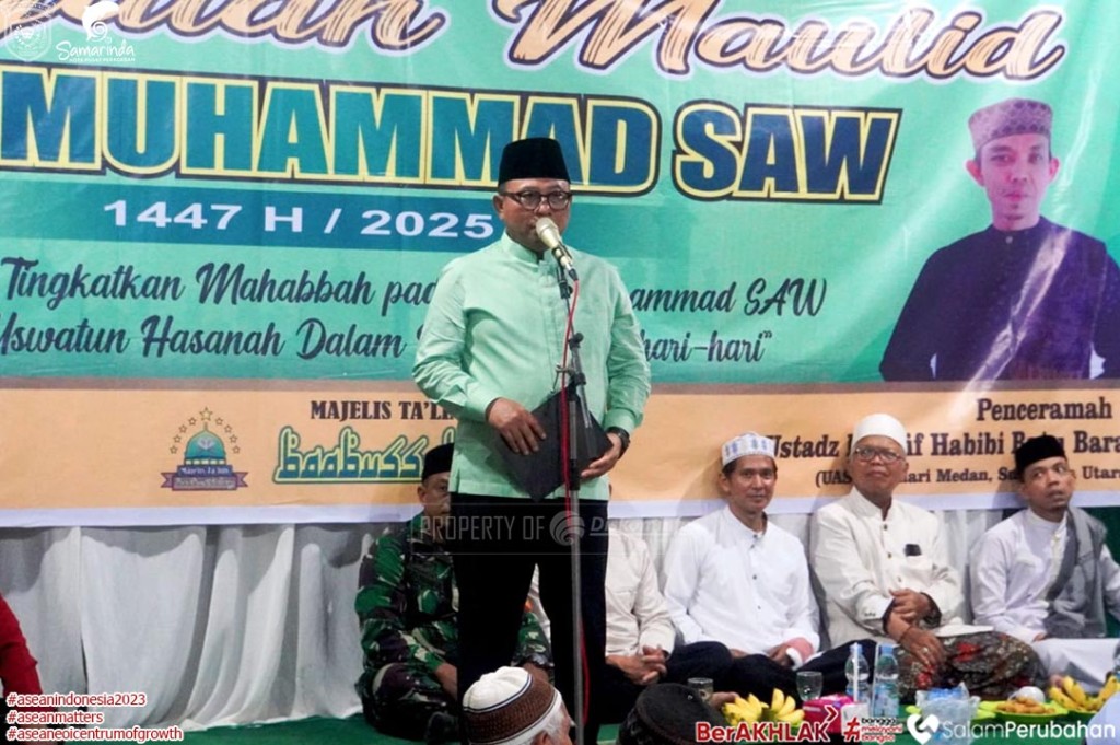 Wawali Saefuddin Zuhri Hadiri Peringatan Maulid Nabi di Gunung Lingai, Ajak Warga Teladani Akhlak Rasulullah