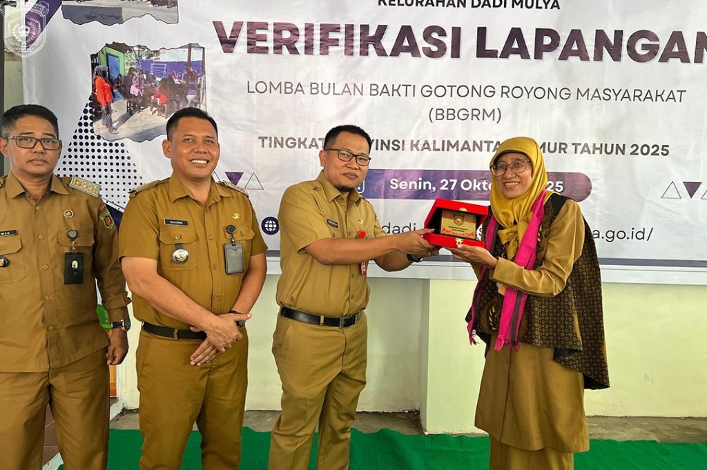 Kelurahan Dadimulya Jadi Magnet Gotong Royong, Masuk Tiga Besar BBGRM Kaltim 2025