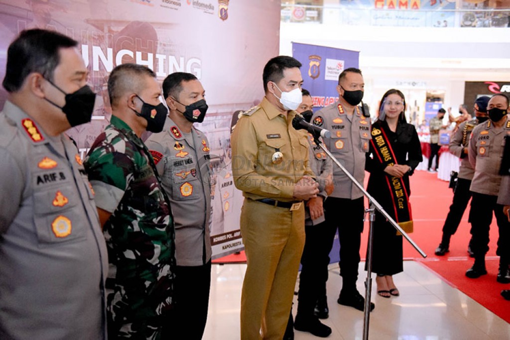 Launching Layanan Polisi 110, Andi Harun : Pemkot Siap Bersinergi