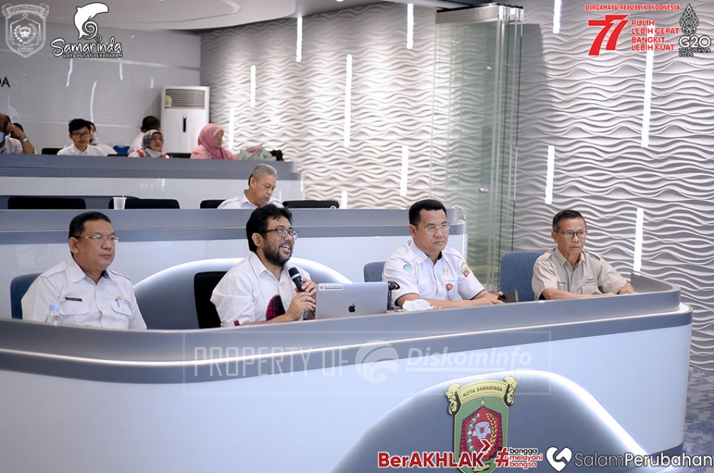 Diskominfo Paparkan Beragam Inovasi Saat Mengikuti Evaluasi Program Menuju Smart City 2022