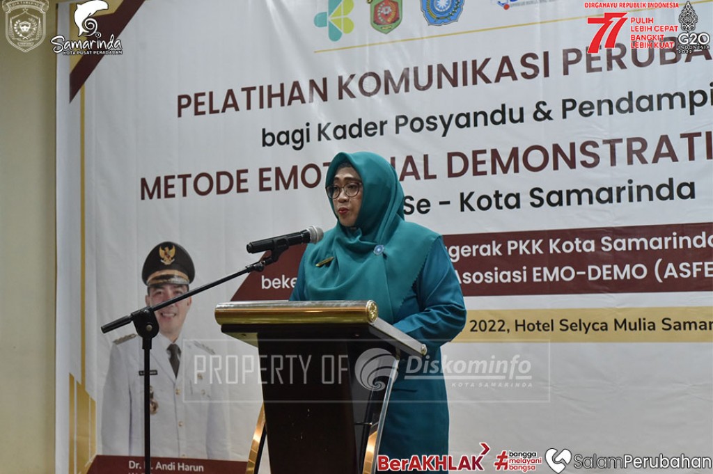 PKK Kota Samarinda Kerja Sama Dengan ASFED Gelar Pelatihan EMO-DEMO Bagi Kader Posyandu