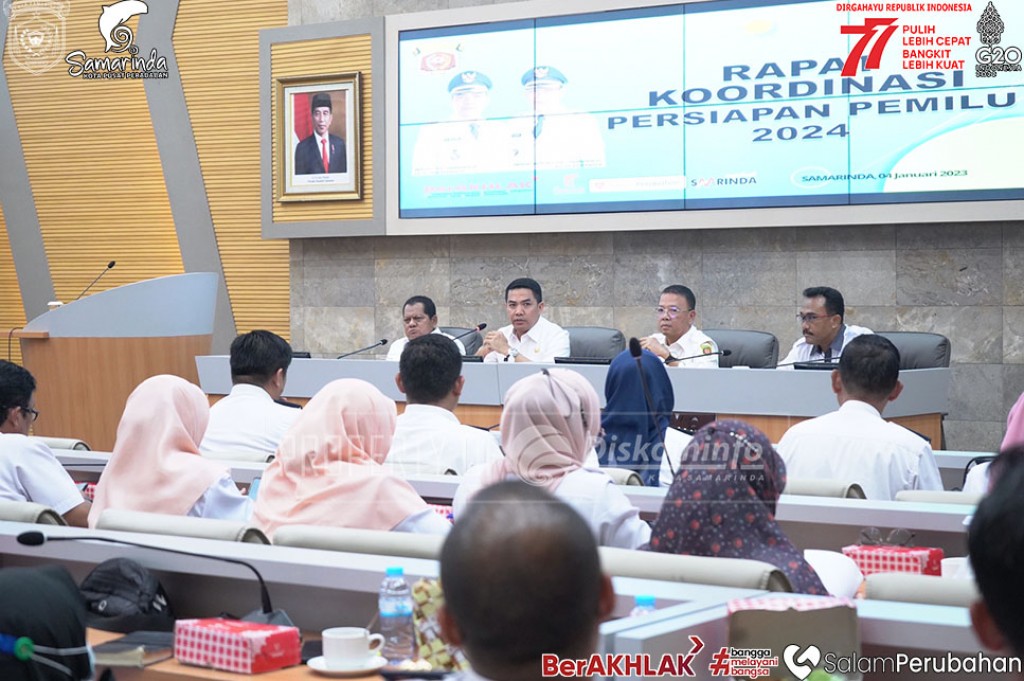 Kumpulkan Camat dan Lurah, Wali Kota Gelar Rakor Persiapan Pemilu 2024