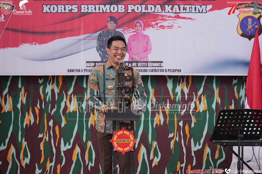 Walikota Samarinda Andi harun hadiri Pengantar Tugas Danyon Brimob Samarinda