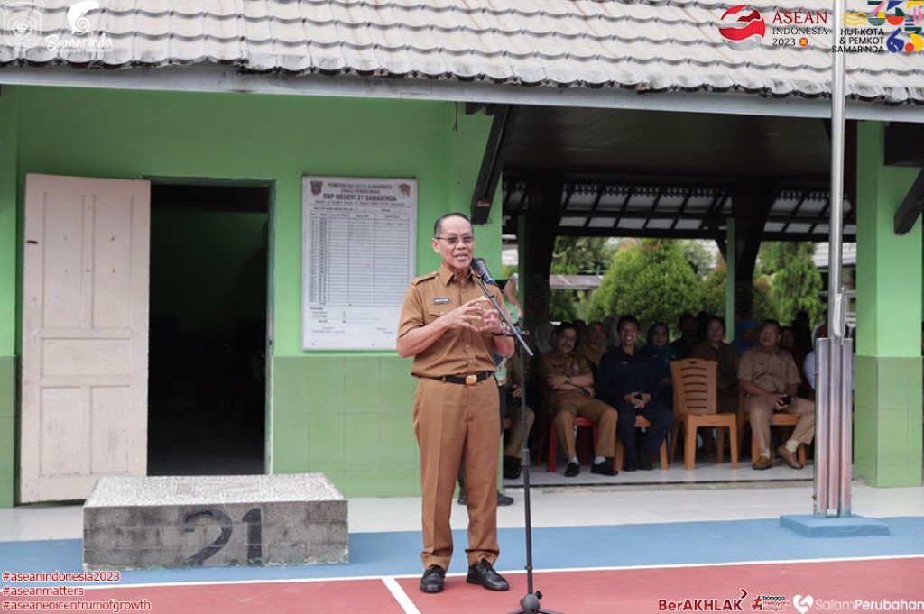 Launching JAS EMAS di SMPN 21, Pastikan Jajan Aman dan Sehat Konsumsi