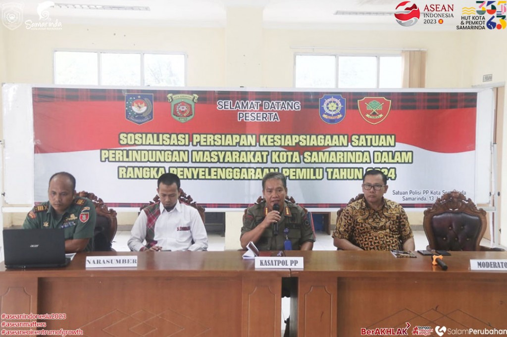 Jelang Pemilu 2024, Satpol PP Samarinda Gelar Sosialisasi Persiapan Satlinmas