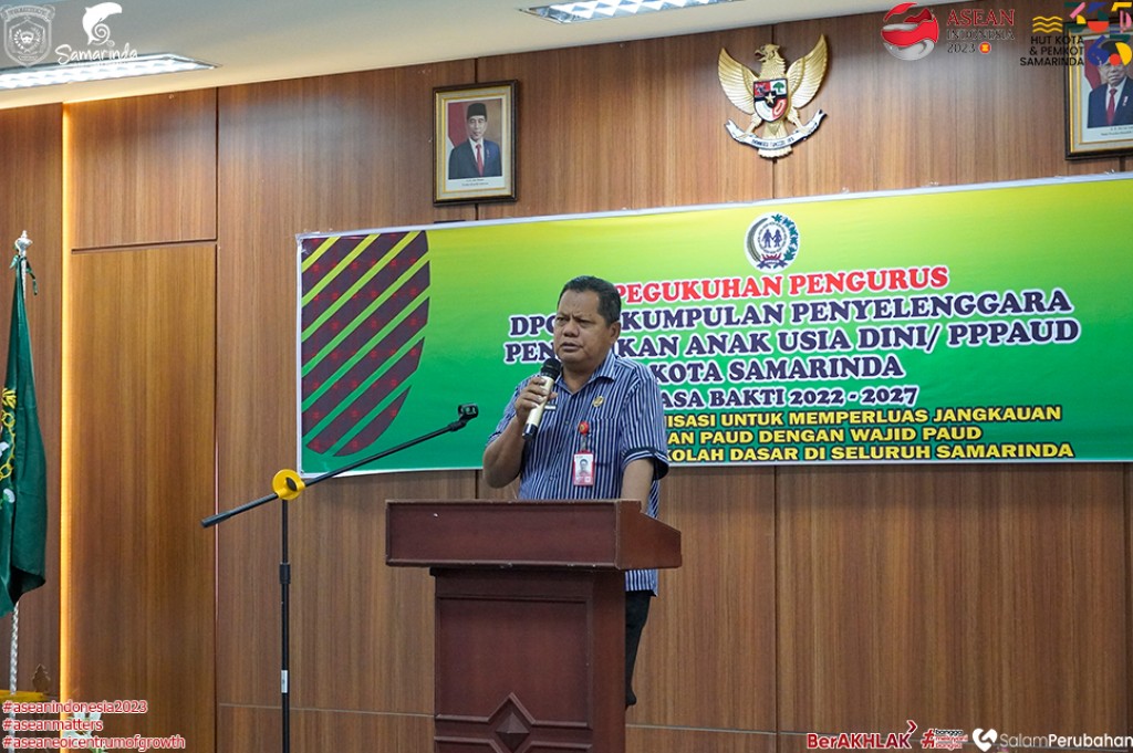 Ridwan Tasa Hadiri Pelantikan Pengurus DPC PPPAUD Kota Samarinda, Sekaligus Membuka Seminar