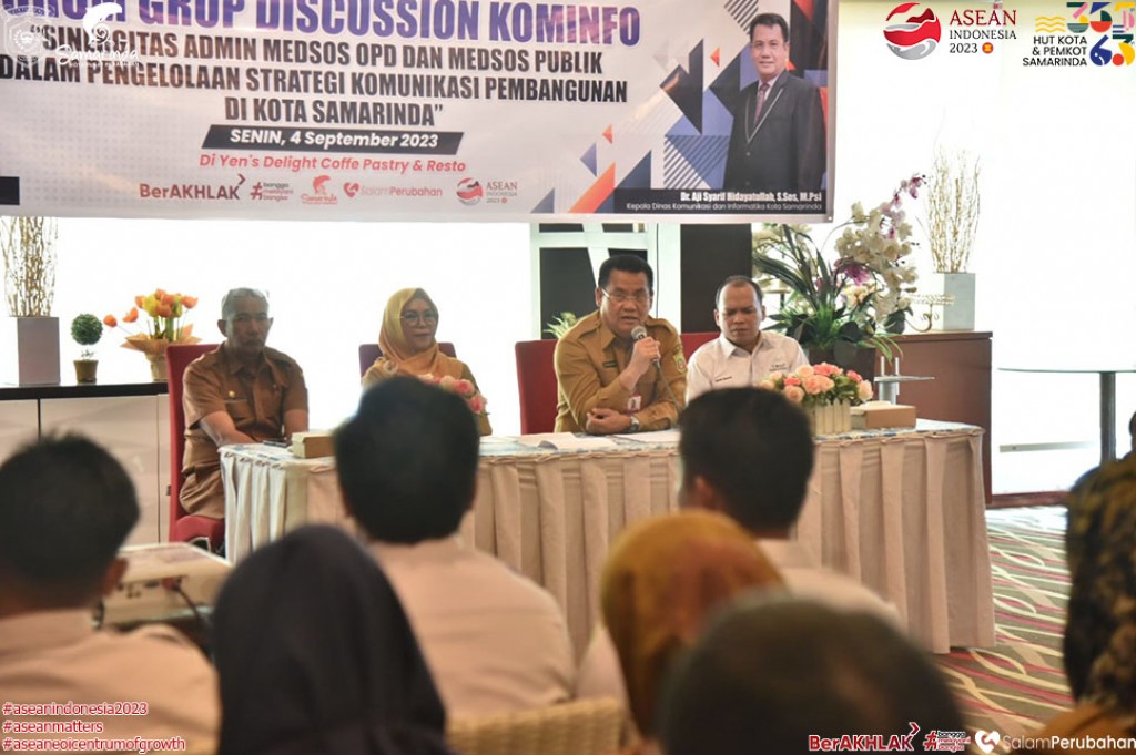 Kadis Kominfo Samarinda Buka FGD Admin Medsos OPD dan Admin Medsos Publik dalam Kelola Strategi Komunikasi Pembangunan Kota Samarinda