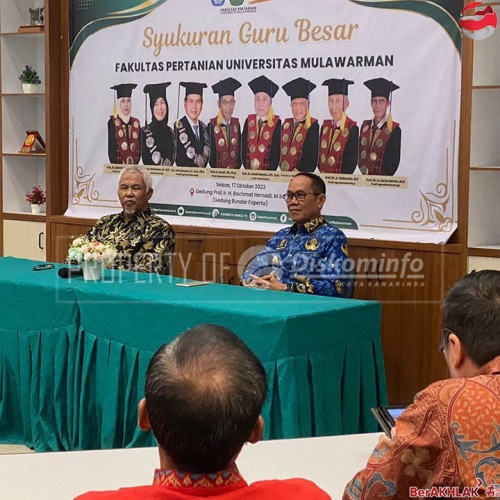 Hadir di Syukuran 8 Guru Besar Faperta Unmul, Wawali Rusmadi Sebut Salah Satunya Pantas Jadi Menteri Pertanian