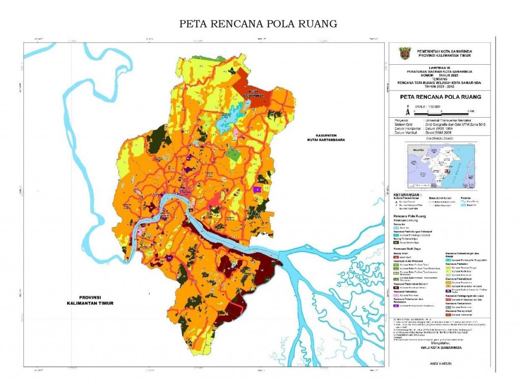 Pemkot Samarinda Terbitkan RTRW Tahun 2023-2042