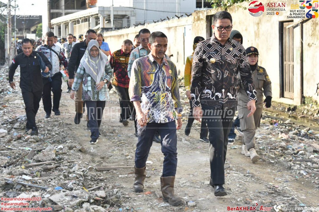 Andi Harun Kembali Tinjau Gang Rombong Usai di Tertibkan