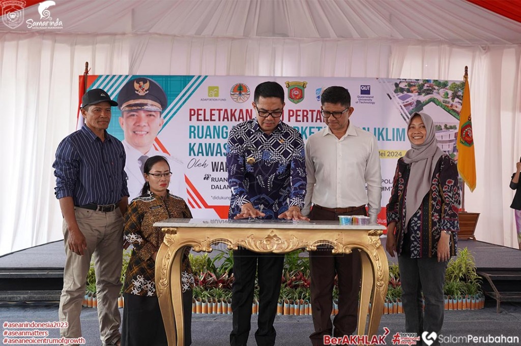 Groundbreaking Ruang Publik Berketahanan Iklim di Kawasan Pasar Segiri, Andi Harun Pastikan Non APBD