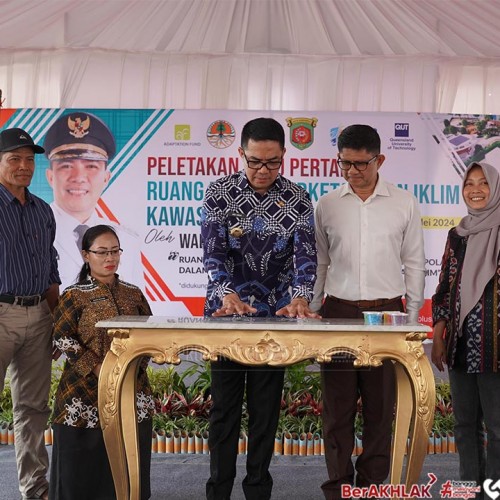 Groundbreaking Ruang Publik Berketahanan Iklim di Kawasan Pasar Segiri, Andi Harun Pastikan Non APBD