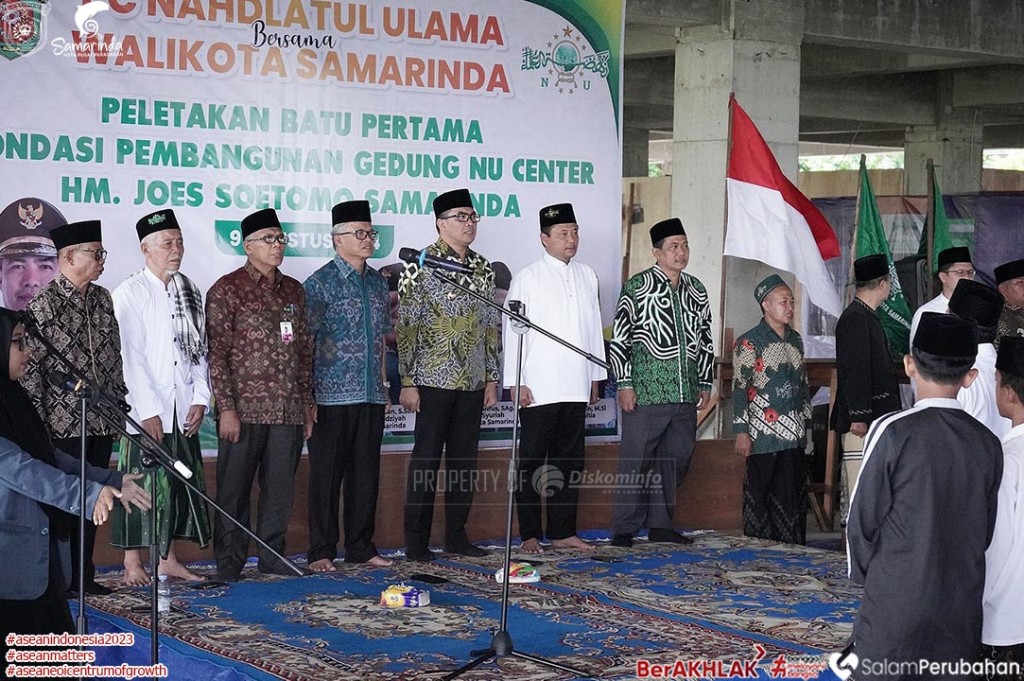 Wali Kota Andi Harun Pimpin Pengecoran Perdana Pembangunan Gedung 4 Lantai Milik NU Samarinda