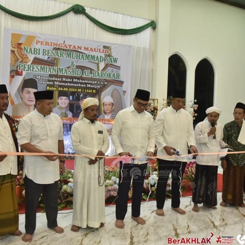 Andi Harun Resmikan Masjid Al Barokah dan Dilanjut Peringatan Maulid Nabi Muhammad SAW 1446 H