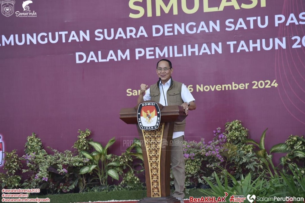 Plt.Wali Kota Samarinda Hadiri Simulasi Pemungutan Suara dengan Satu Calon Dalami Pilkada 2024